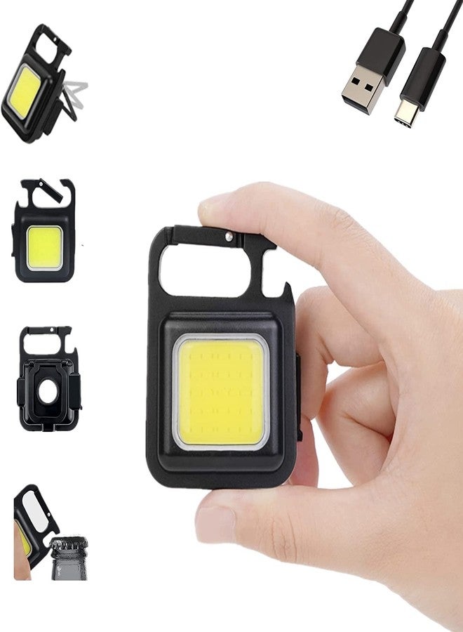 Wefly مصباح يدوي مغناطيسي صغير الحجم من Wefly بتقنية COB، قوي، 500 لومن عالي السطوع، قابل لإعادة الشحن، يُعلق في سلسلة المفاتيح، مصباح عمل مغناطيسي - Image 4